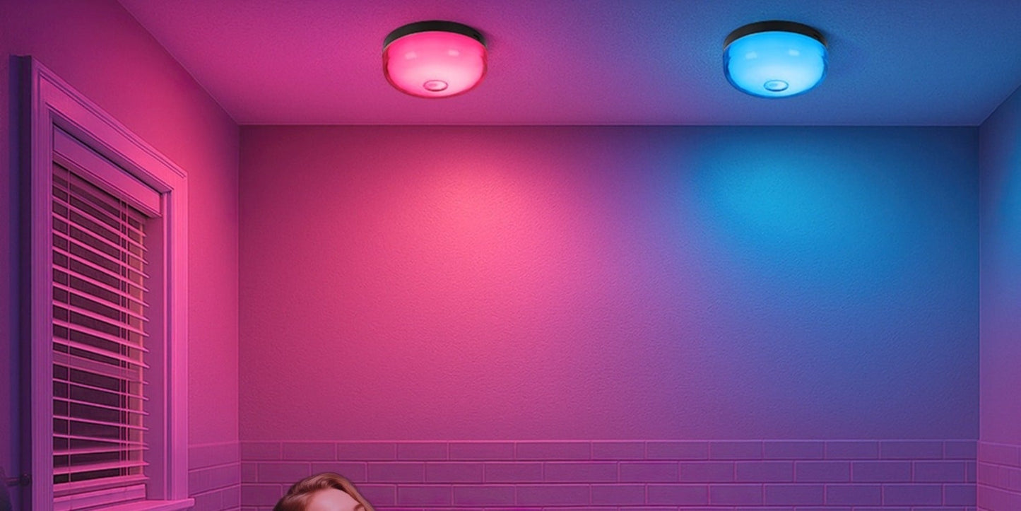 RGBW Wall Sconce Light Rechargeable Magnetic Mount for an Everyday Personal Care Routine, with the Listed Configuration