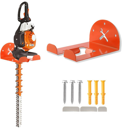 Weed Eater Hanger Wall Mount Trimmer Rack, 8" Garage Storage Hooks for Grass Trimmer, Hedge Trimmer