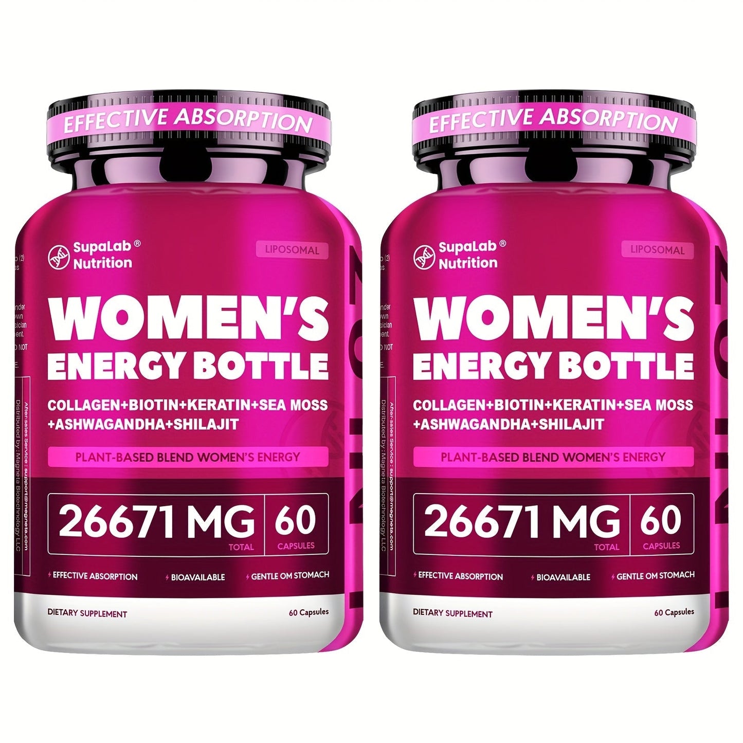 Women's Multivitamin 20-in-1 with Sea Moss, Shilajit & Ashwagandha, Daily Energy, Hormonal Balance