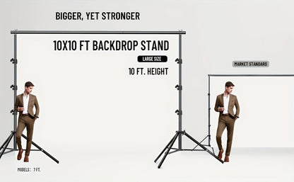 10x10Ft Backdrop Stand Kit with 2 Adjustable Support Stands 4 Crossbars 4 Clamps for Photography for an Everyday Personal Care Routine