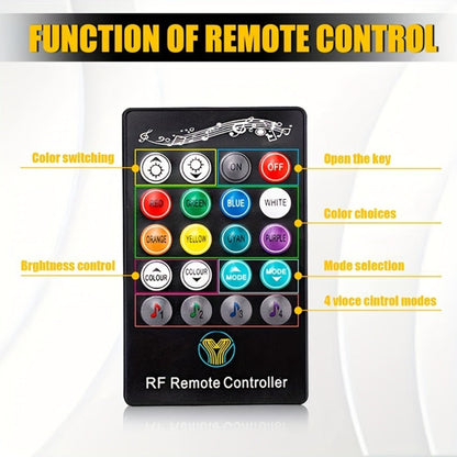 RGB Rock Lights Kit for Trucks & Cars, Sound-Activated LED Underbody Lights with APP & Remote Dual Control