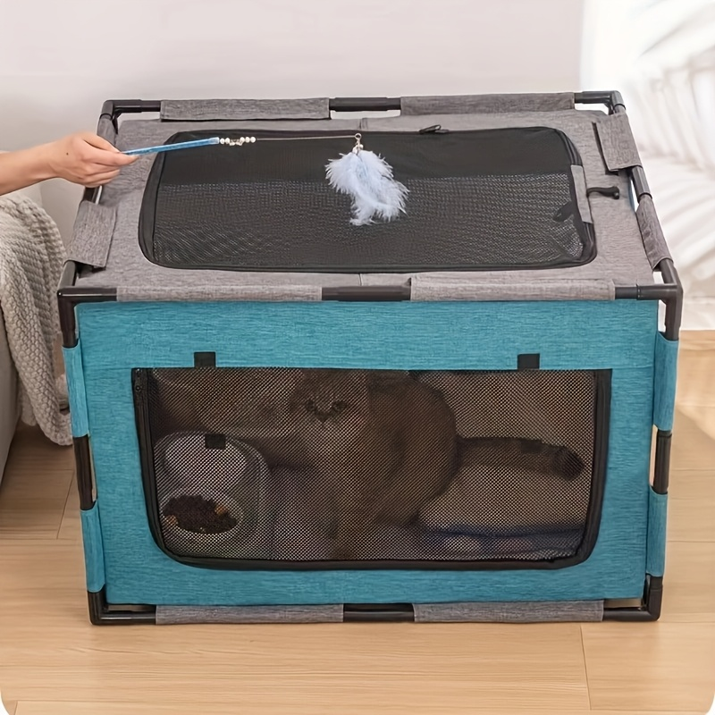 Plastic Pet Whelping Box & Indoor Playpen for Cats, Dogs, Kittens & Puppies, Assembleable, Ventilated