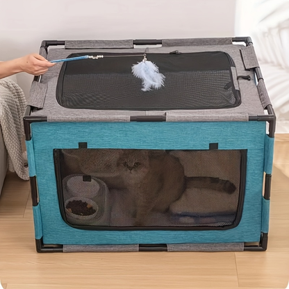 Plastic Pet Whelping Box & Indoor Playpen for Cats, Dogs, Kittens & Puppies, Assembleable, Ventilated