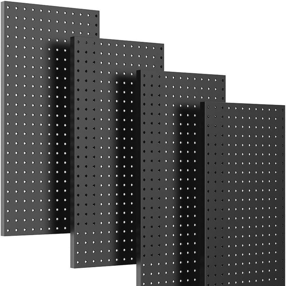 Metal Pegboard Wall Panels Garage Tool Storage Organizer Steel Peg Board Wall Mounted Workshop Shed Craft Room 2 Pack 4 Pack
