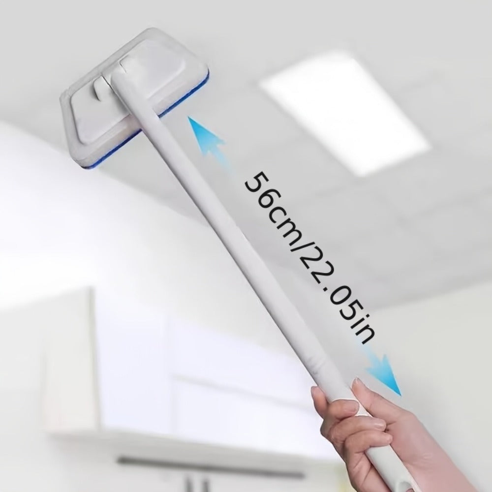 Long-Handle Sponge Cleaning Brush Set with 6, 10 or 15 Replaceable Pads and 23.22-Inch Handle