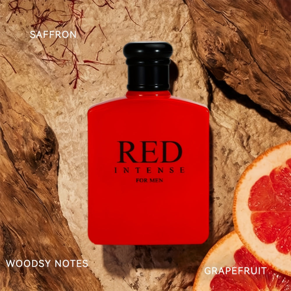 Cologne for Men Woody Spicy Fresh Eau de Toilette 3.4 oz - Cranberry Italian Lemon Grapefruit for Bath Time, Home Spa and Personal Care