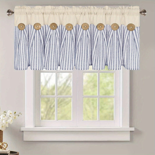 Semi Sheer Curtains Bohemian Linen Cotton Patchwork Grommet Top Window Drapes for Bedroom Living Room Kitchen Bathroom Cafe