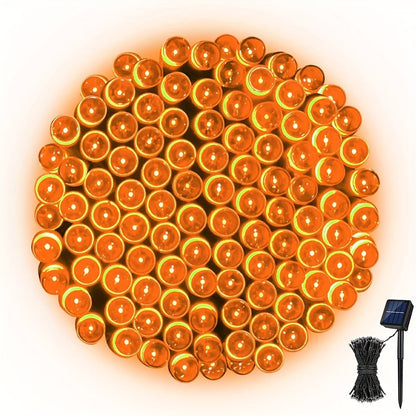 String Lights, IP65 Solar Fairy Lights with Eight Modes, 100- or 200-LED Pack Options and Seven Colors
