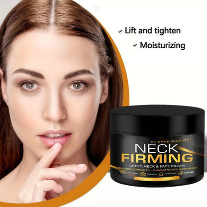 Neck Cream with Retinol Collagen & Hyaluronic Acid 50ml - Day Night Lifting Tightens Crepey Skin on Face Chest & Neck for Women