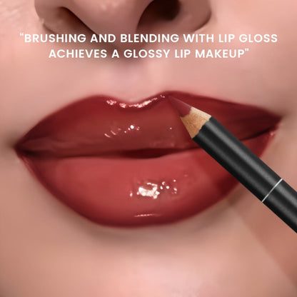 Lip Gloss Lip Liner Set Hydrating Water-Gloss Dewy Finish – 3D Precision Contour Matte Liner, for Makeup, Travel and Everyday Vanity Use
