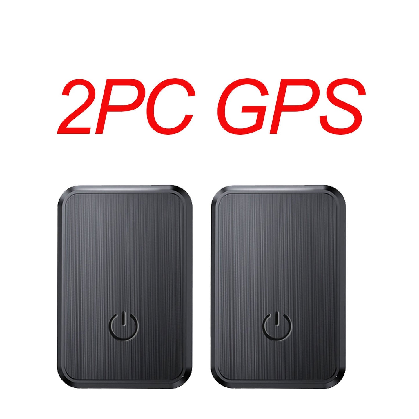 Black Rectangular GF08-Labeled Tracker Device Sets in 2, 3, 4, 5 or 6-Piece Checkout Options