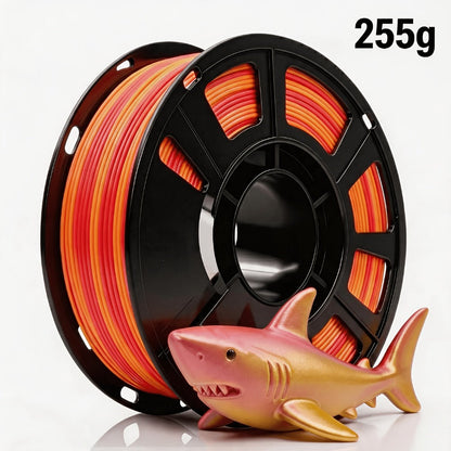 Rainbow PLA Filament 1.75mm Single Dual Triple Color Vacuum Packed, Neatly Wound High Precision ±0.02mm Smooth Printing