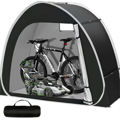 Bike Storage Shed Tent Outdoor Bicycle Cover Shelter 210D Oxford PU4000 for 2-3 Bikes Lawn Mower Garden Tool Storage