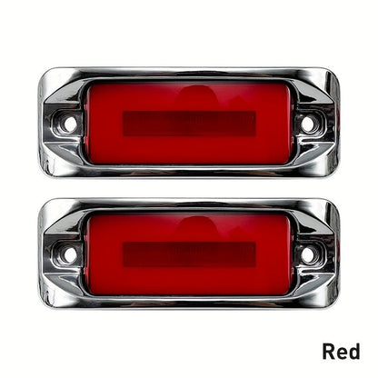 LED Car Side Marker Lights – Strobe Warning Flashing Signal Light for Truck Car Night Driving Safety, High/Low Brightness