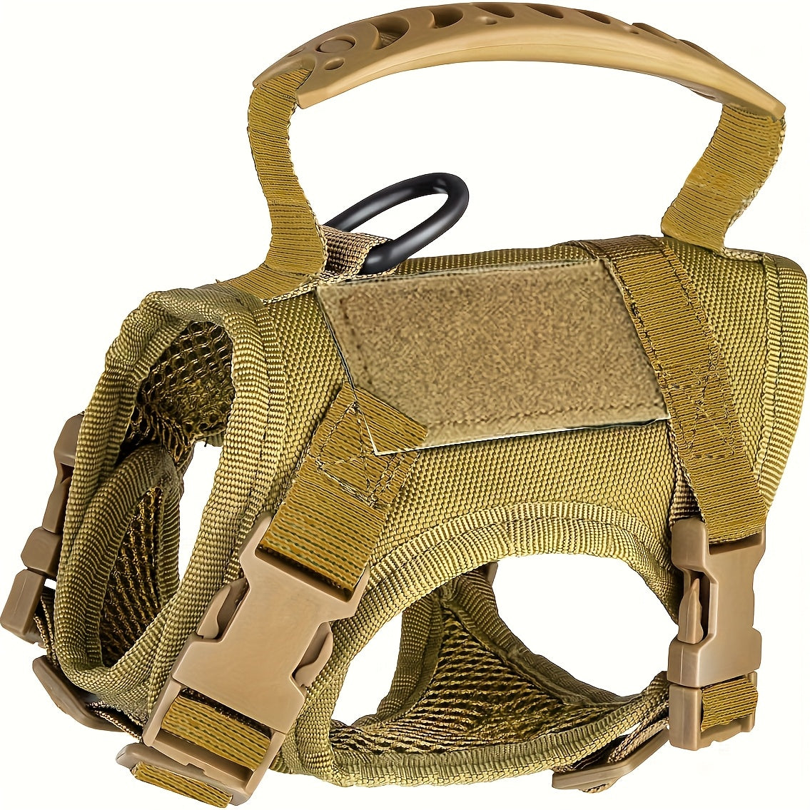 Cat Tactical Vest Harness Adjustable 600D Chest Strap for Cats & Puppies – Escape-Proof Training Vest Harness in Black Khaki Red Rose Red