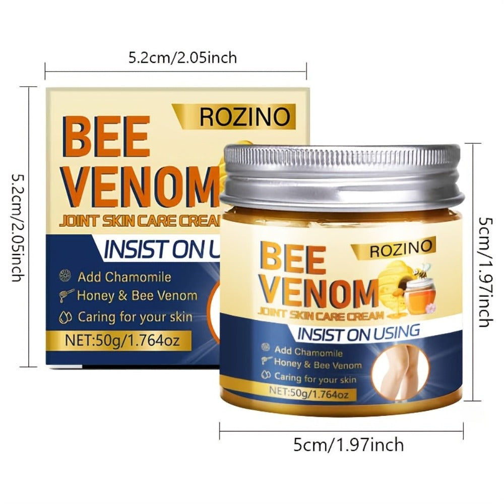 Vitamin C & Glycerin Bee Venom Joint Cream 2PCS 50g Each – Brightening Deep Moisturizing Body Cream for Dry Rough Skin on Arms Legs Knees