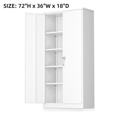 Storage Cabinet shown in the Larger-White option