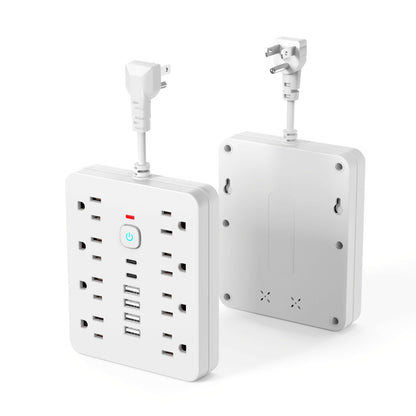 Power Strip with USB Ports, 14-in-1 with Individual Outlet Switches, 8 AC Outlets, 4 USB-A and 2 USB-C Ports