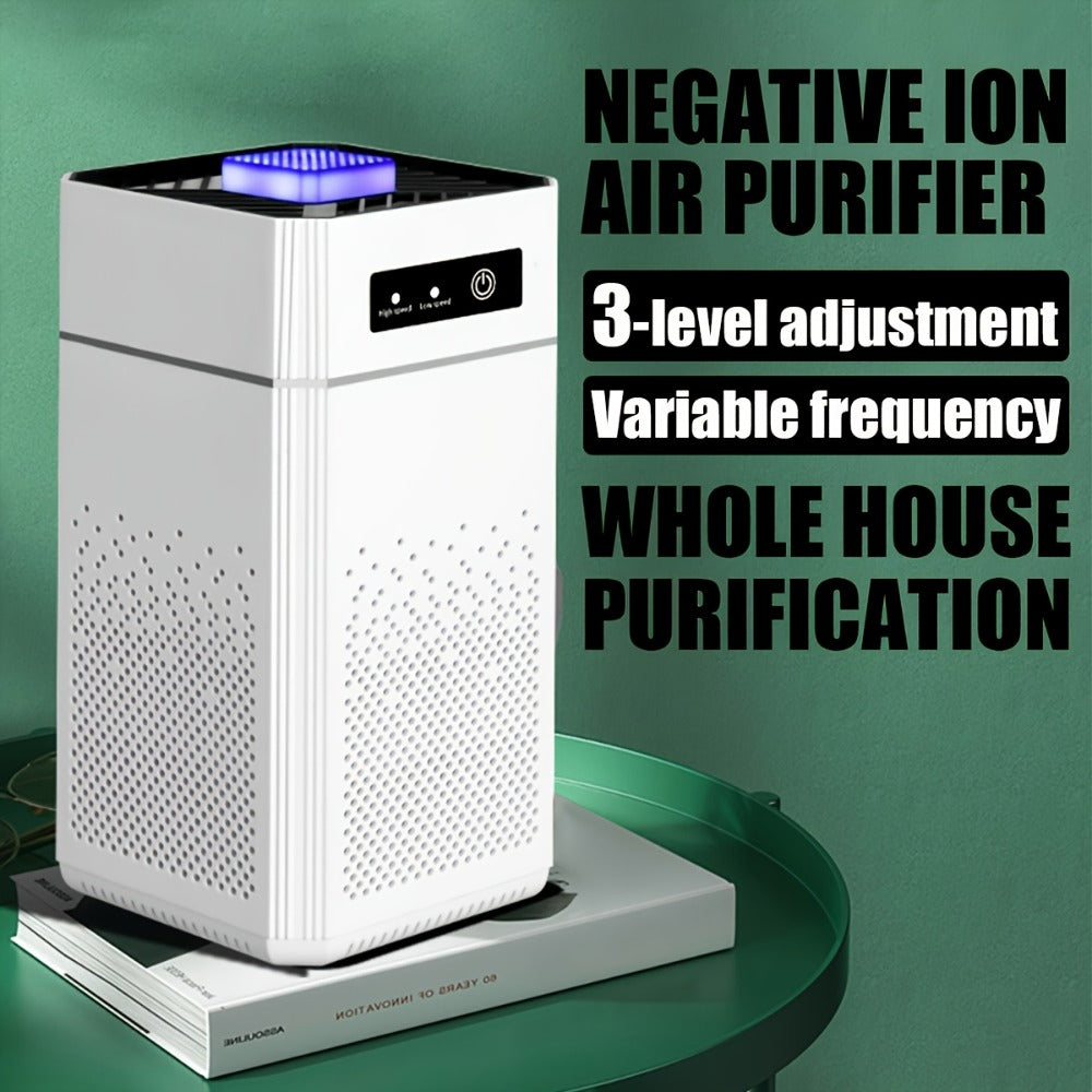 Air Purifiers for Bedroom with HEPA Filter, USB Power, Compact Desktop Form and White Finish for Bedroom or Office