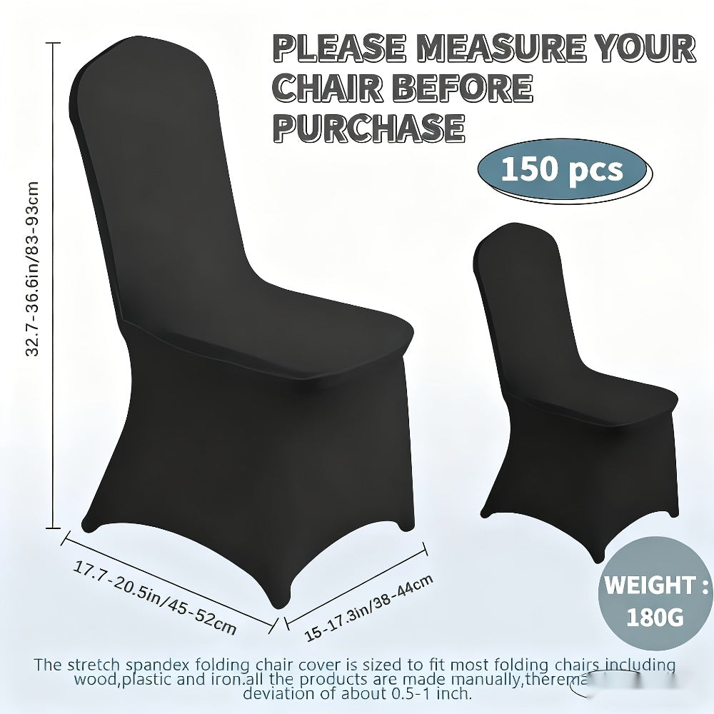 Spandex Chair Covers Bulk, Elastic Stretch Universal Fit Banquet Chair Protectors, Wedding Chair Covers for Weddings