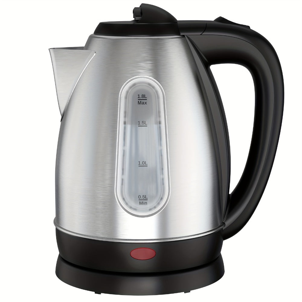 Electric Kettle 1200W Fast Boiling 1.8L Stainless Steel BPA-Free Auto Shut-Off Boil-Dry Protection 360 Swivel Base for Coffee Tea Kitchen