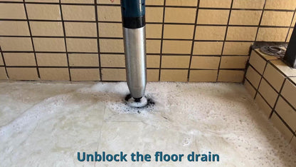 Toilet Plunger Set High Pressure Air Drain Unclogger - Stainless Steel Toilet Snake & Air Discharge Impactor for Clogged Toilet
