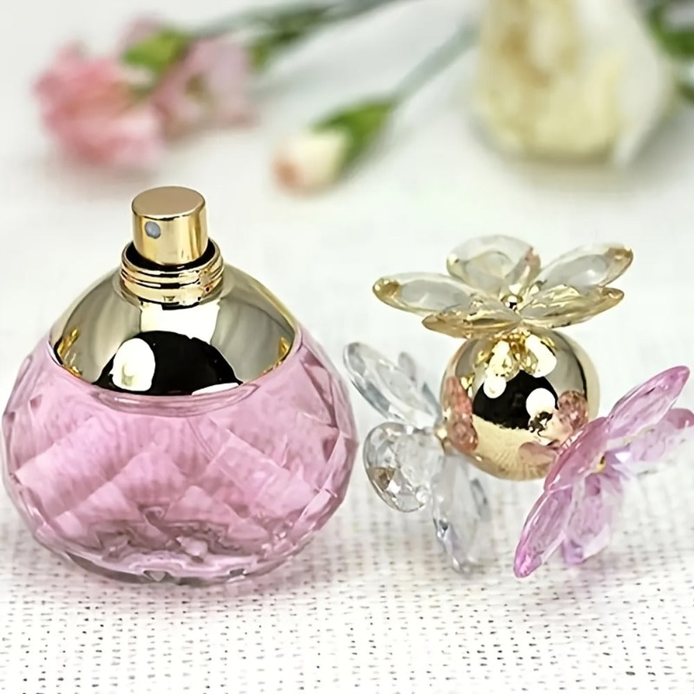 Women's Perfume Refillable Essential Oil Spray 2.03 oz, Citrus, Jasmine, Red Rose & Wood Notes, Floral Fragrance