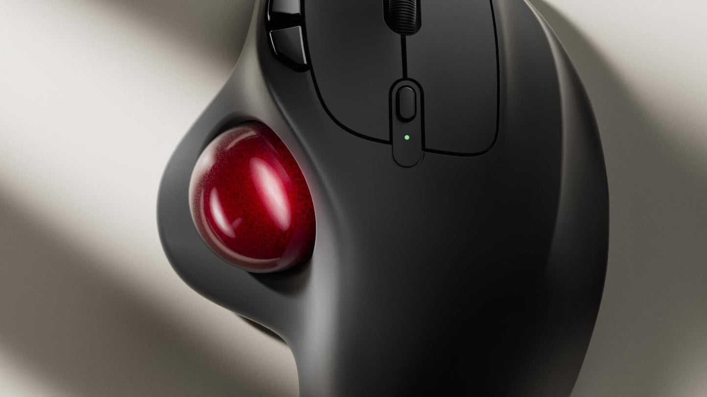 Wireless Trackball Mouse Rechargeable Thumb Control 3 Device Connection 2.4G USB Receiver for an Everyday Personal Care Routine