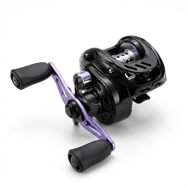 Baitcasting Reel 7.2:1 High-Speed Gear Ratio, 5+1 Ball Bearings 17.64LB Max Drag, Lightweight Freshwater Saltwater Bass Fishing Reel