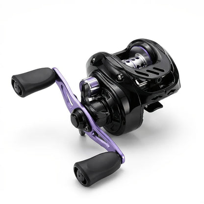 Baitcasting Reel 7.2:1 High-Speed Gear Ratio, 5+1 Ball Bearings 17.64LB Max Drag, Lightweight Freshwater Saltwater Bass Fishing Reel