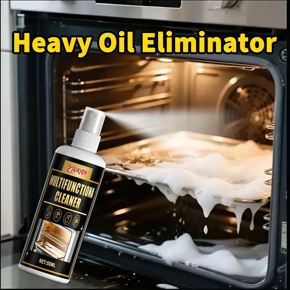 Calcium Carbonate Metal Cleaner Spray – Oil Stain Remover for Stove Oven Cooktop, Polish & Restoration Formula with Sponge