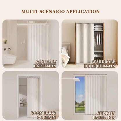 Magnetic Room Divider Curtain Doorway – Rodless Bohemian Striped Door Curtain, 210GSM Thickened Polyester