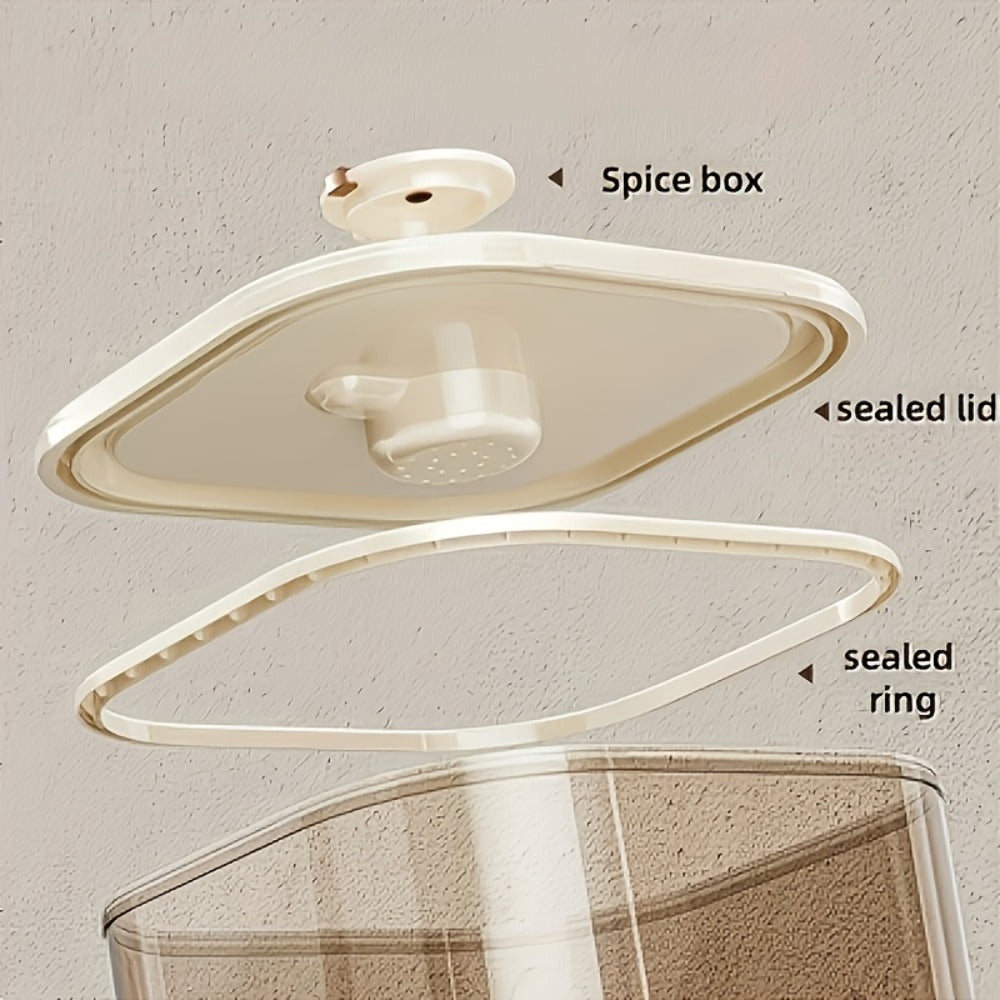 Airtight Rice Container with Measuring Cup, Large Moisture-Proof Rice Dispenser for Rice, Grains