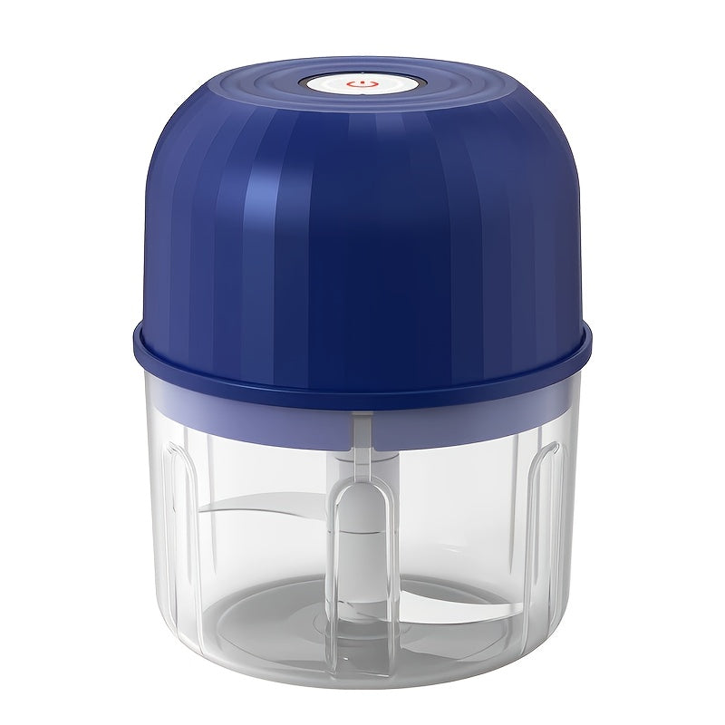 Electric Garlic Chopper & Mini Food Processor, Rechargeable USB Portable Garlic Mincer with 2-Cup Container