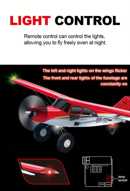 Brushless Fixed Wing RC Plane 6-Channel 6-Axis Gyro 3D Aerobatic Stunts 2 Batteries Included