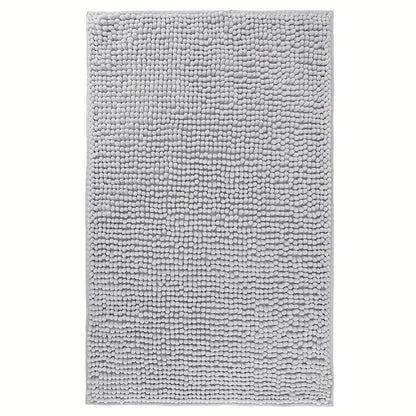 Chenille Bath Rug Extra Thick Bathroom Mat, Multiple Sizes & Colors for Entryways, Bedrooms and Living Spaces