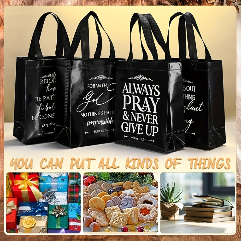 Christian Gift Bags Bulk with Handle for Parties, Celebrations and Guest Favors, with the Listed Configuration