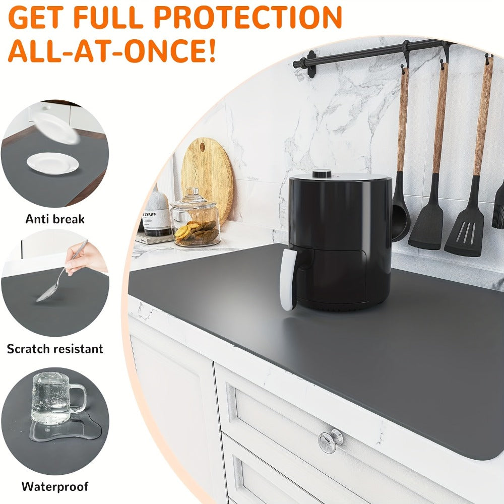 Extra Large Silicone Mat for Kitchen Counter, Heat Resistant Countertop Protector, Nonstick Craft Mat & Placemat