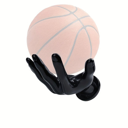 Wall Mounted Hand Shape Sports Ball Display Shelf – Decorative Storage Organizer for Laundry Rooms, Closets and Home Organization