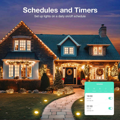 Outdoor Indoor Smart WiFi Plug GHome WP7, Voice & App Control, Works with Alexa & Google Home, Timer Schedule