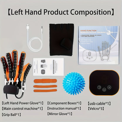 Rehabilitation Robot Gloves for Hand & Finger Training, Air Pressure Finger Exercise Device with LCD Touch Screen