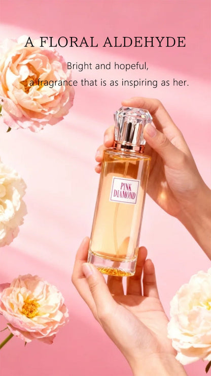 Pink Diamond Eau de Parfum Spray, 3.4 fl oz Bottle with Aldehyde, Lily and Orange Scent Notes