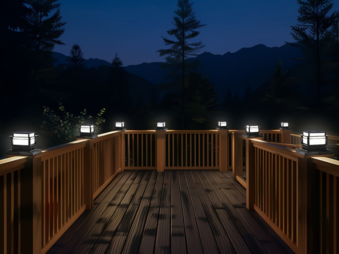 Solar Post Cap Lights for Fence Deck 6 Pack - Outdoor Bright LED for Garden Porch Patio Stair for an Everyday Personal Care Routine