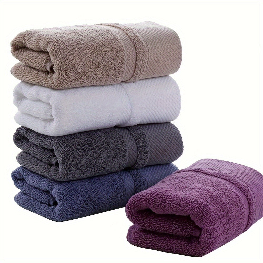 100% Cotton Bath Towel 500GSM Ultra Absorbent Soft Quick Dry Thick Hand Towel for Bathroom Gym Machine Washable Khaki Purple Blue Gray Green