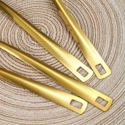 6 Piece Korean Style Stainless Steel Kitchen Utensil Set Cooking Spoons Spatula Ladle for Home Cooking, Dining and Outdoor Meals