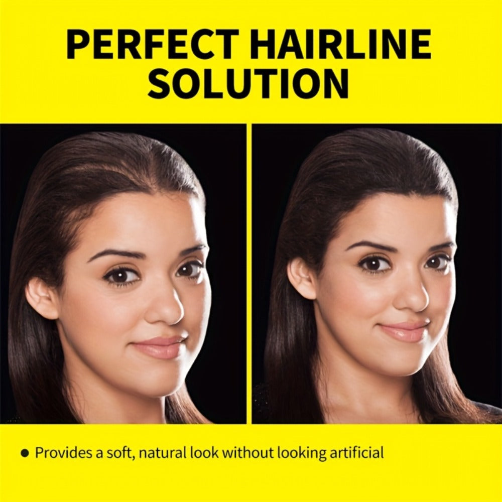 Hair Root & Hairline Concealer Powder Kit with Brush, Instant Coverage for Thinning Hair, Receding Hairline & Bald Spots