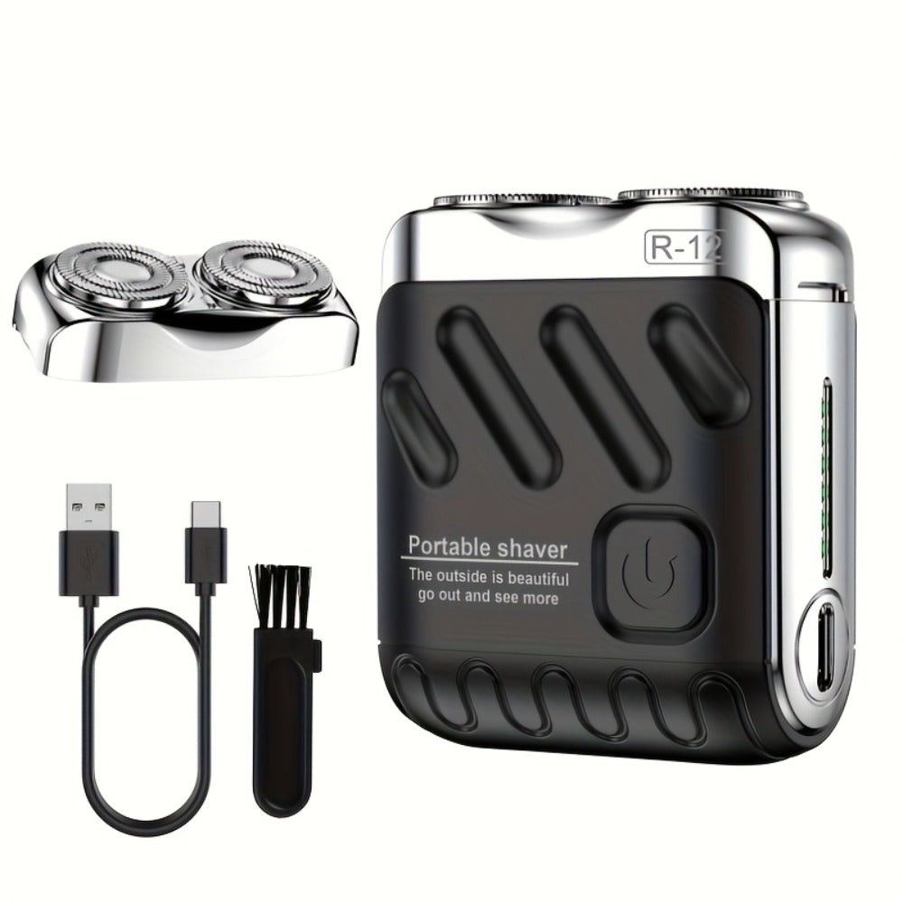 Electric Shaver Mini Dual Floating Blade with USB Charging and Select Waterproof or Digital Display Options