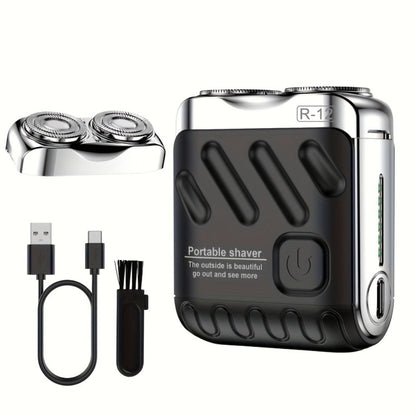 Electric Shaver Mini Dual Floating Blade with USB Charging and Select Waterproof or Digital Display Options