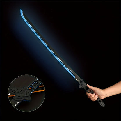 LED Cyberpunk Katana Prop 80cm Acrylic Luminous with the Listed Color, Size or Set Options for Everyday Use