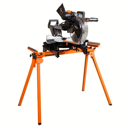 Miter Saw Stand with 78-1/8" Sliding Rail, 3-Step Quick Fold, Universal Fit for DeWalt Makita Bosch & Most Miter Saw Brands